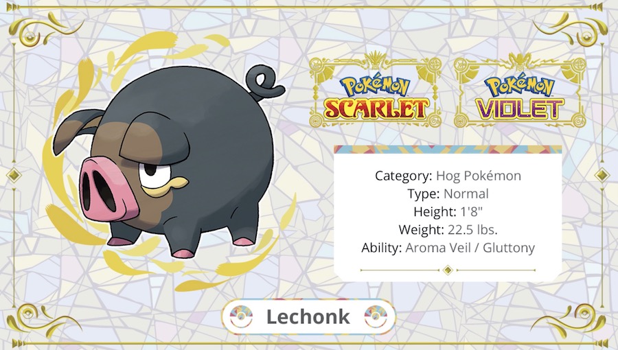 LOOK Pokémon debuts adorable new pig character called Lechonk